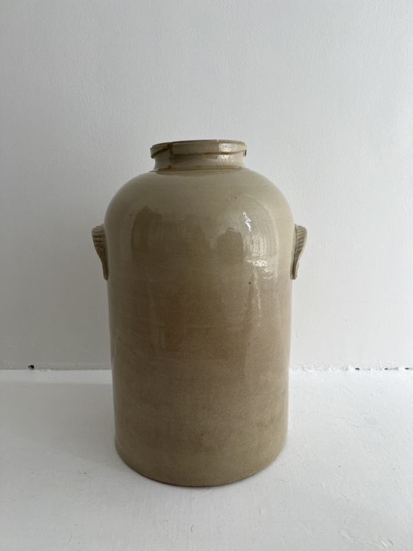 19th century French large stoneware fermentation Jar  image