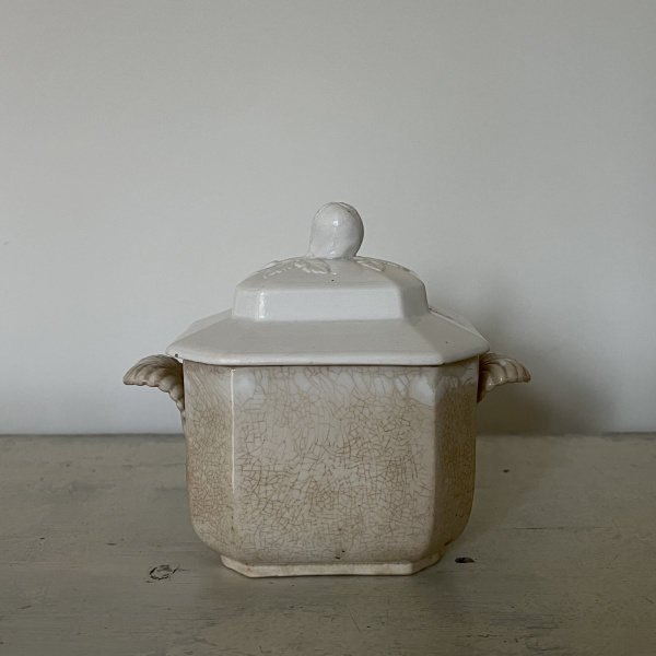 19th Century Creil et Montereau Sugar Box  image