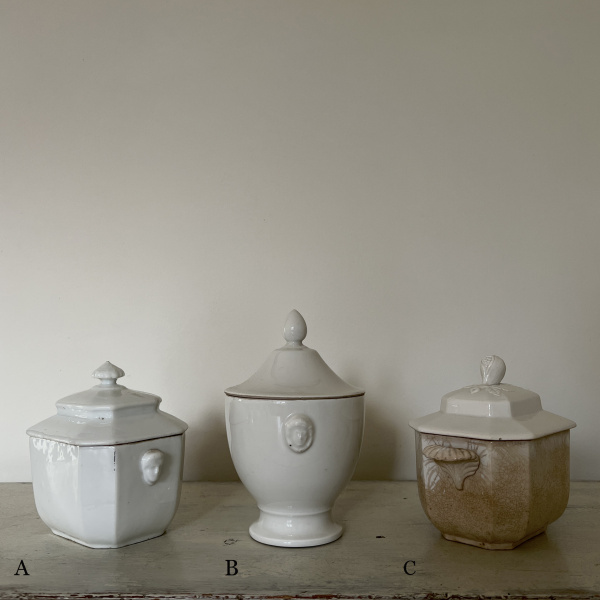 19th Century Creil et Montereau Sugar Box  image